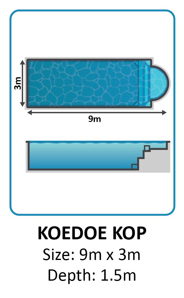 Koedoe Kop fibreglass pool shape
