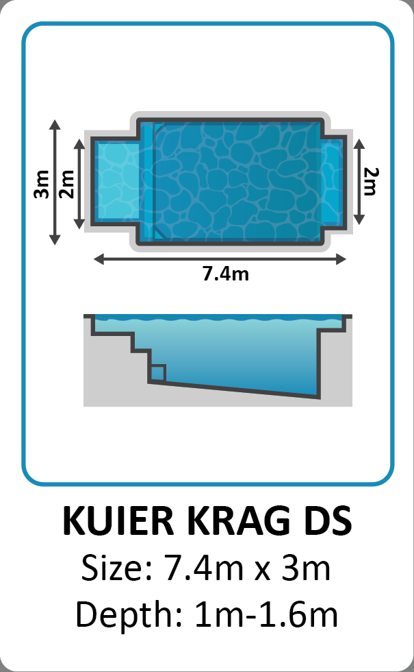 Kuier Krag DS fibreglass pool shape