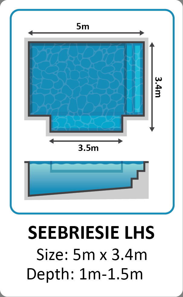 Seebriesie LHS fibreglass pool shape