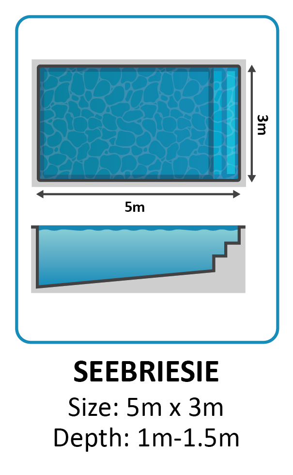Seebriesie fibreglass pool shape